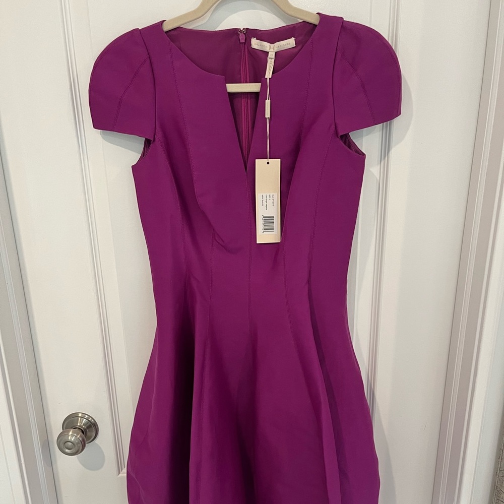 Halston Heritage magenta dress size 0